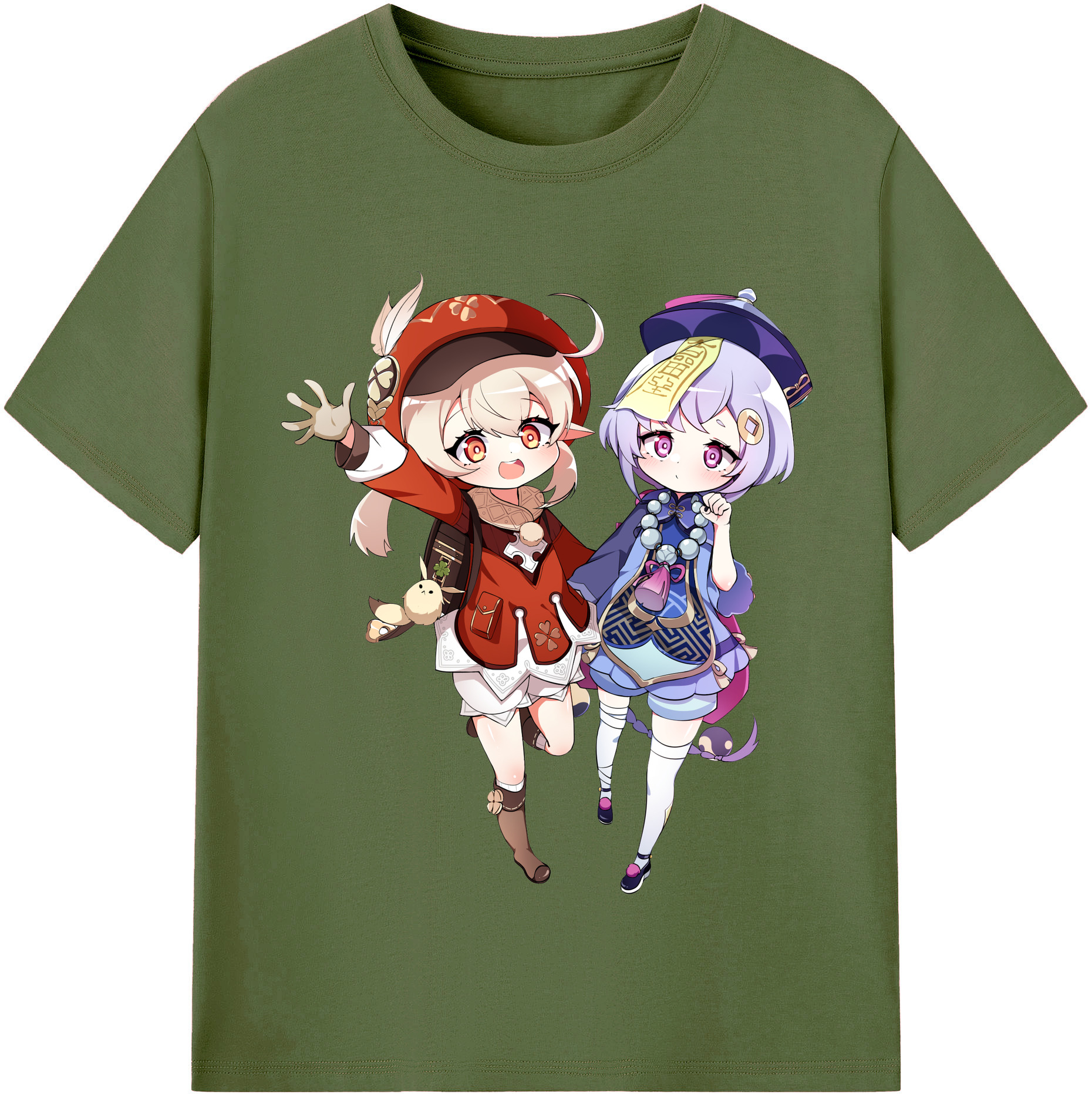 げんし神 七七 なな  genshin Nana 綿100％半袖Tシャツ（フロントプリント）
